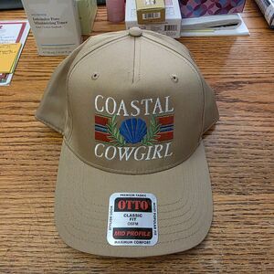 Otto Cap Tan Coastal Cowgirl Snapback Trucker Southwestern Florida Hat
